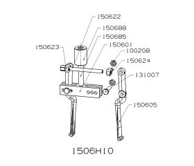CONJUNTO HIDRÁULICO DE INTERIORES PARTE MECÁNICA FORZA SERIE 1500H